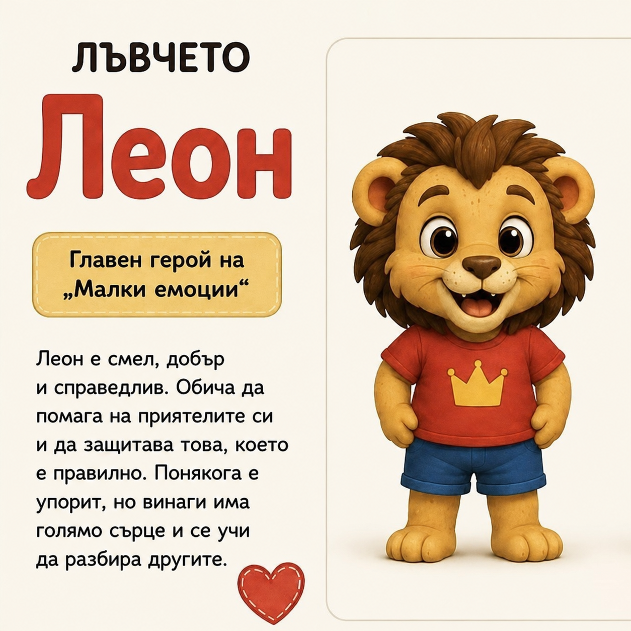Лъвчето Леон — герой от поредицата „Малки емоции“